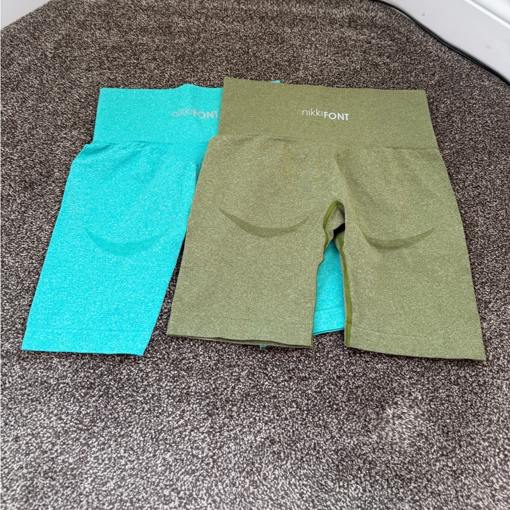 gym spandex shorts bundle